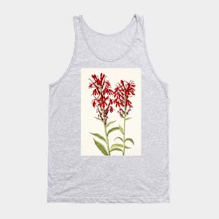 Cardinal flower - Botanical Illustration Tank Top